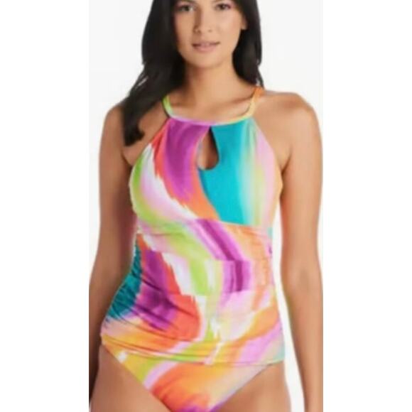 Bleu Rod Beattie Splash Out  High Neck Tankini 4 NWT - Picture 1 of 2